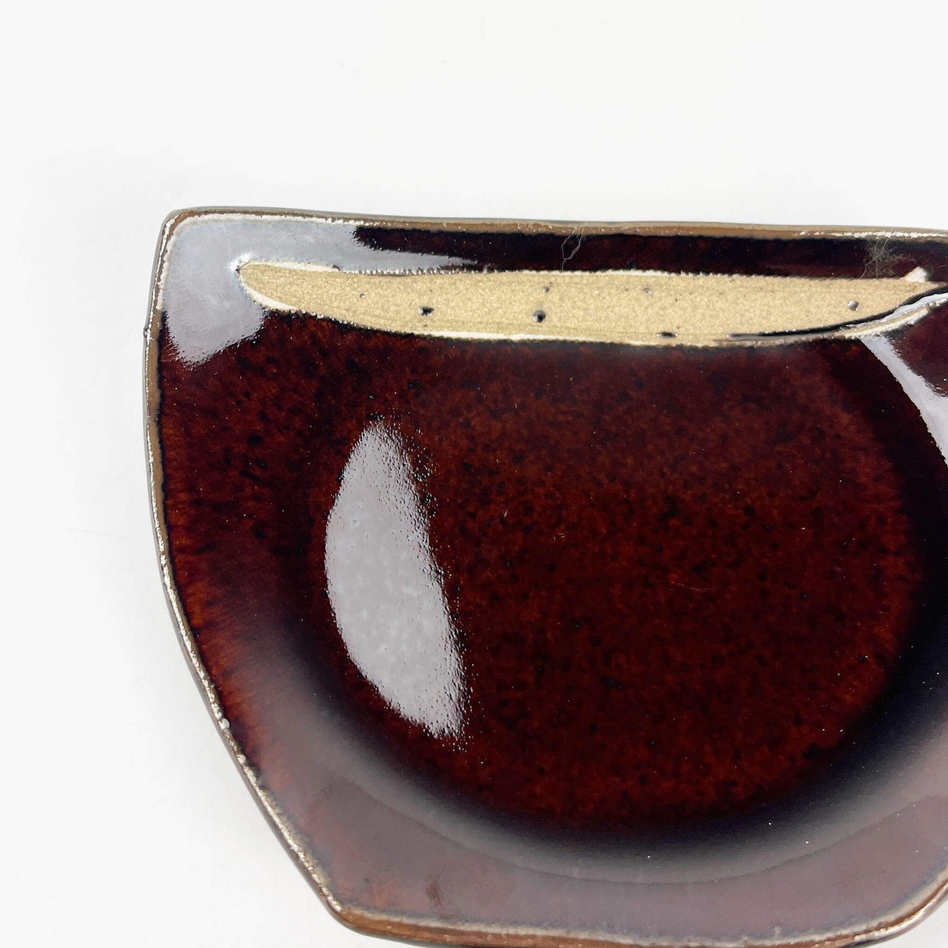 Mamezara Dish Mug Brown (4.25" x 3") by Keishuugama image 3