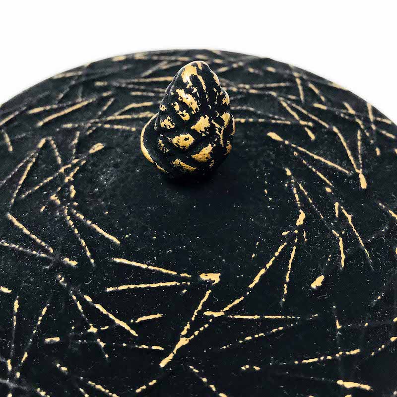 Iwachu Cast Iron Tea Pot Black Pine Needle image 3