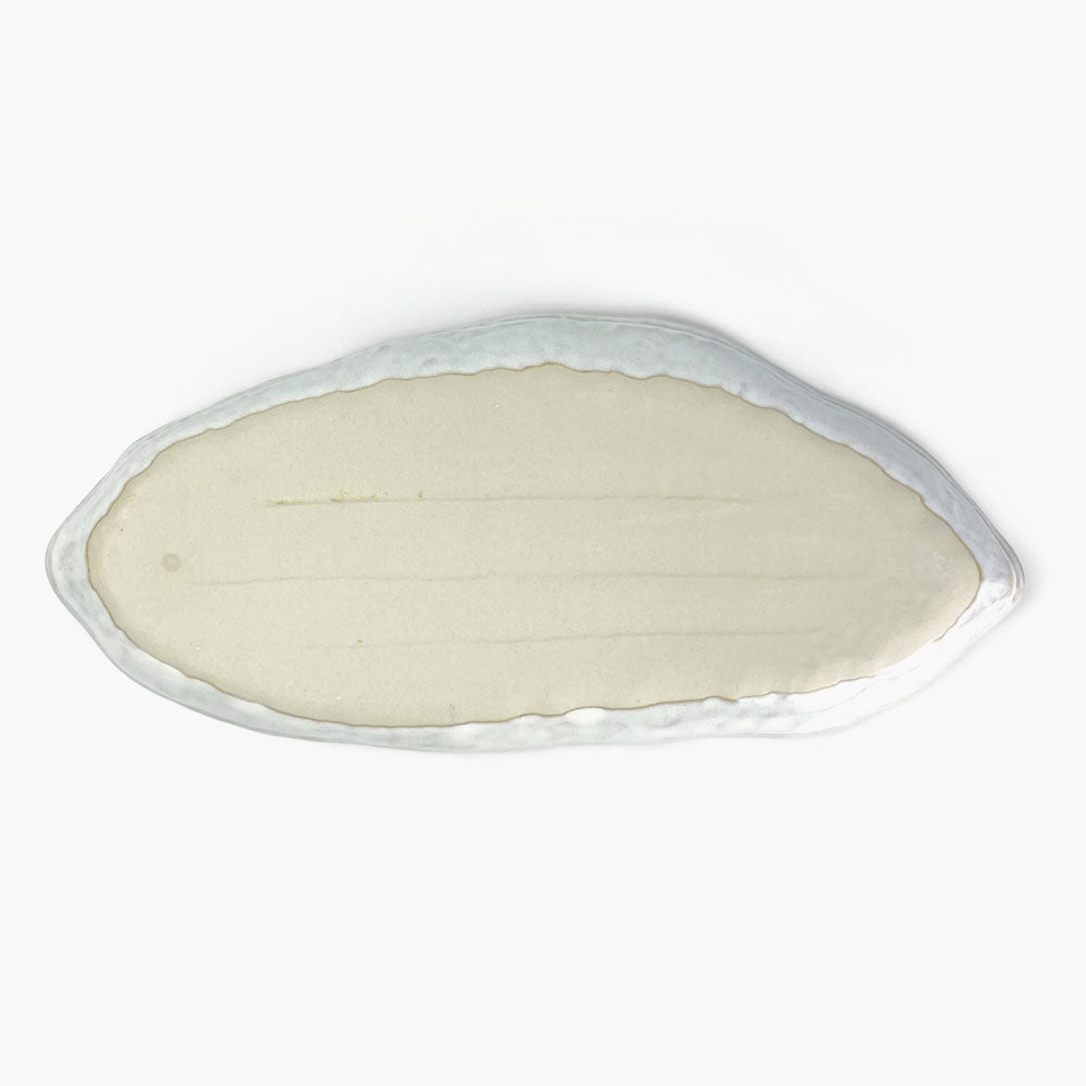 Oval Leaf Shape Plate Shirokinyo (14.5" x 6.5") image 3