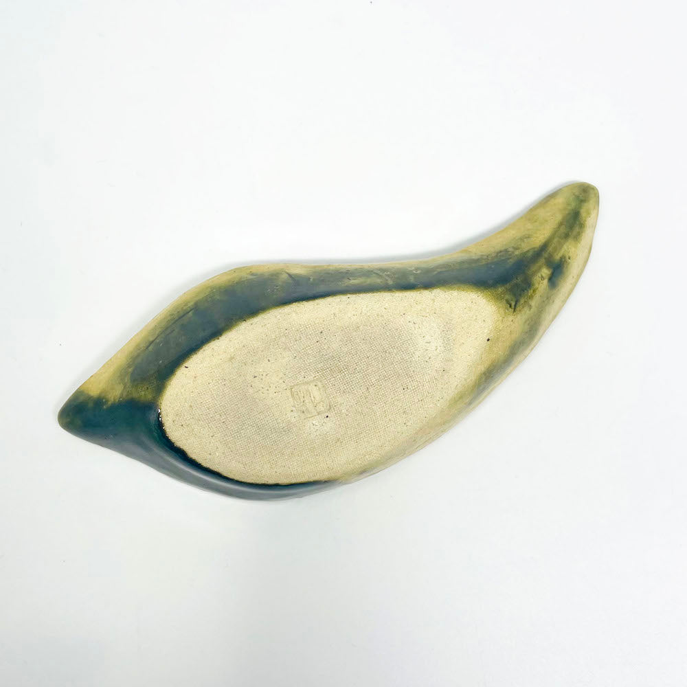 Oribe Kobachi Dish by Masayoshi Wakui (6.25"x2.5") image 1