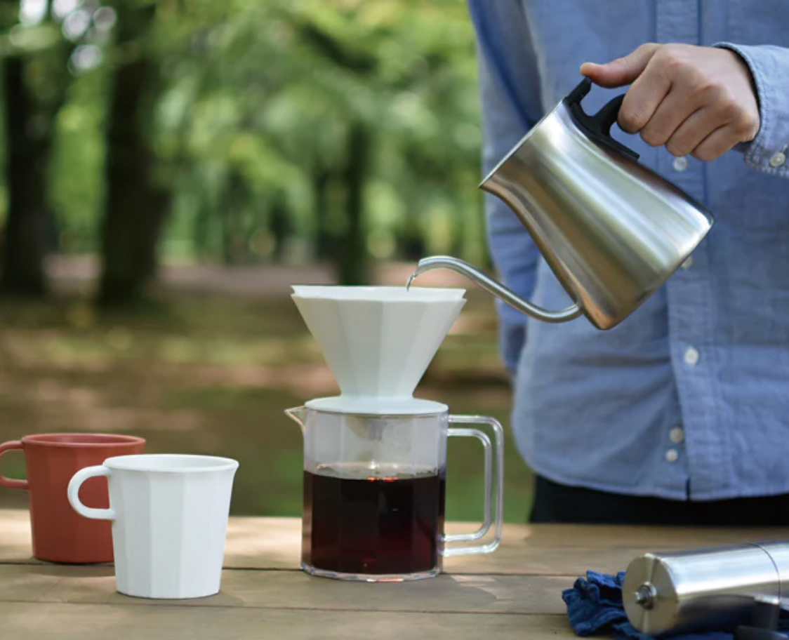 KINTO ALFRESCO Brewer and Jug set 4cups - Beige (25oz) image 1