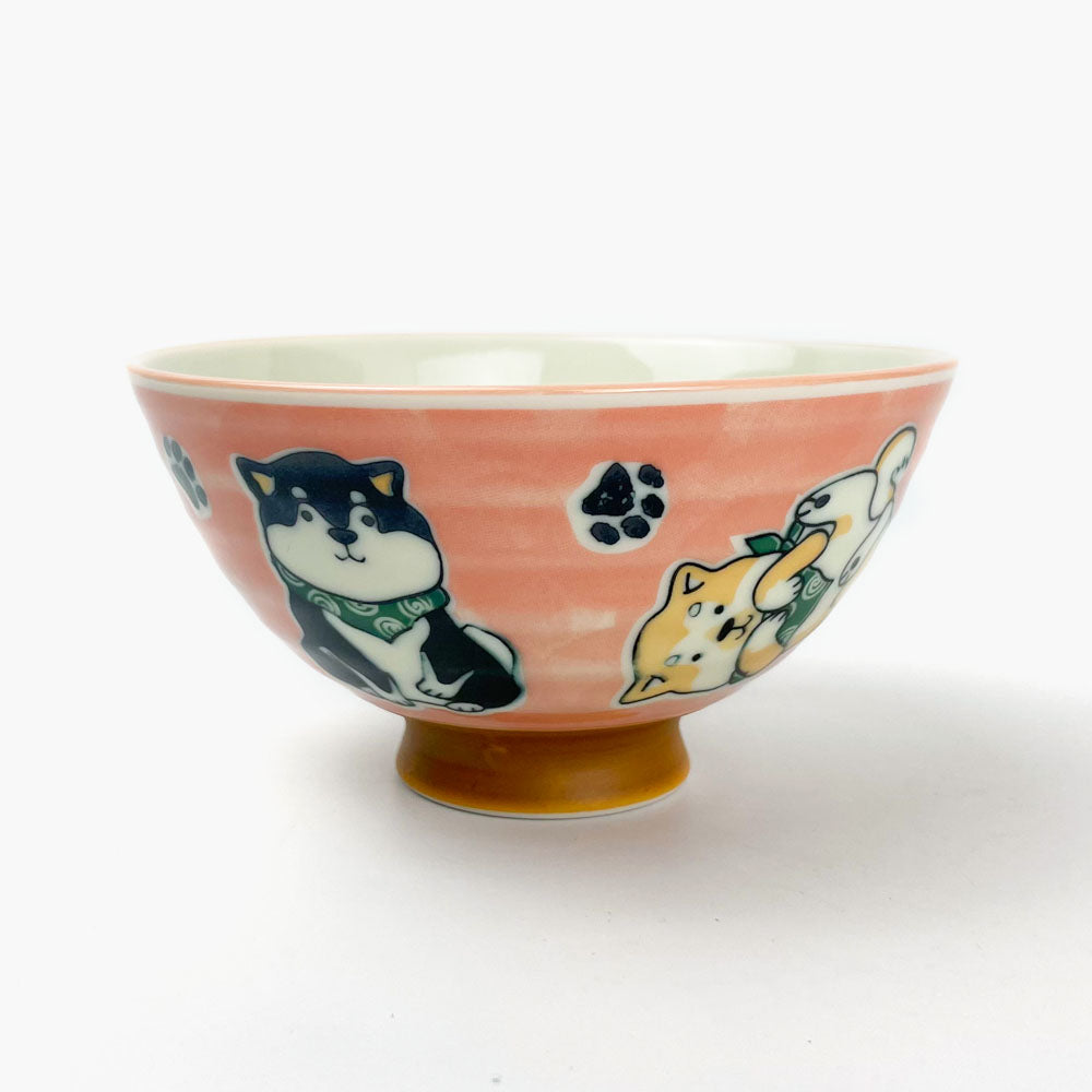 Rice Bowl Mameshiba Red (5"D) image 2