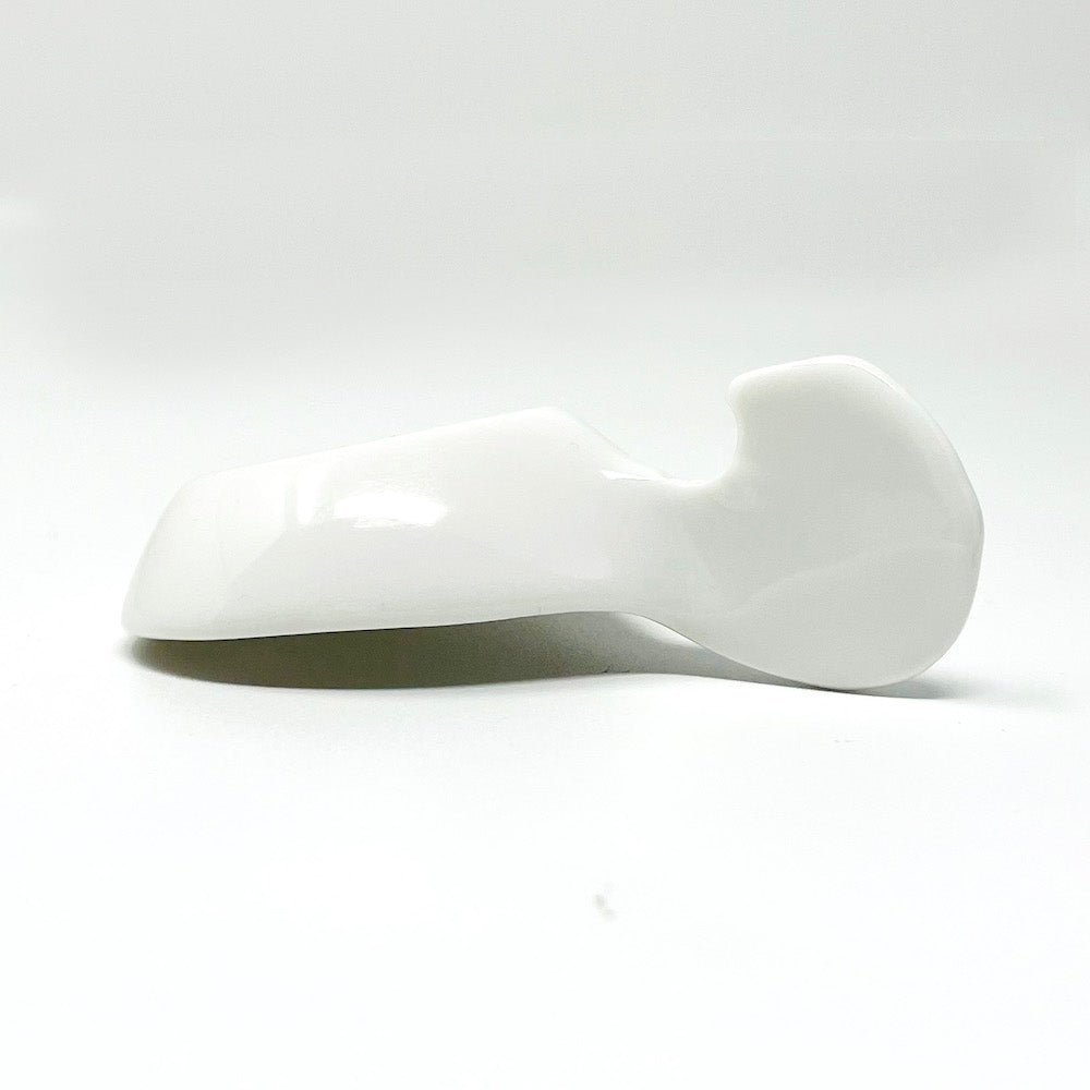 White Chinmi Dish w/Handle (3.5"D) image 2