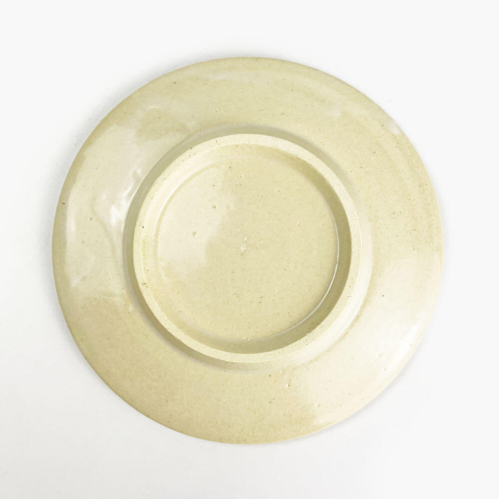 Saucer White Jyomon (5.25"D) by Yasuko Maeda image 4