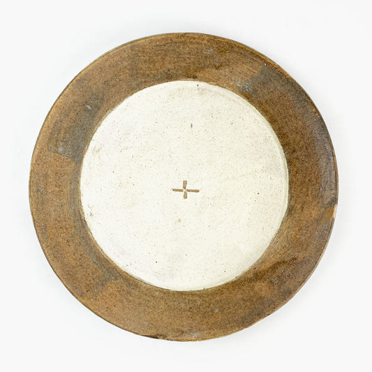 Rim Plate Cross Brown (8.25"D) by rutawa rawajifu image 0