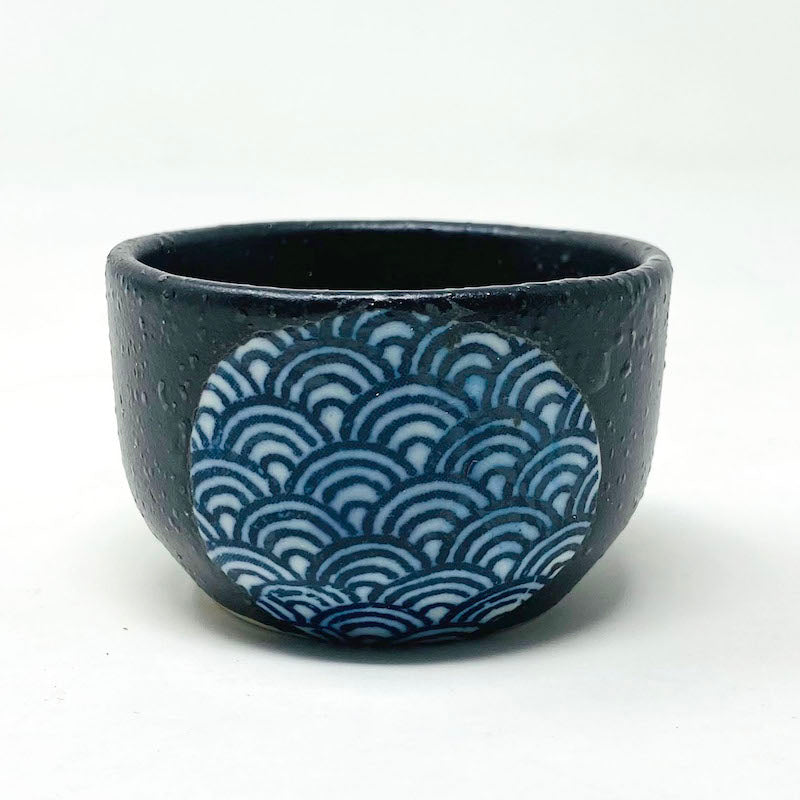 Navy Blue Seigaiha (青海波) Sake Set 1:4 image 5