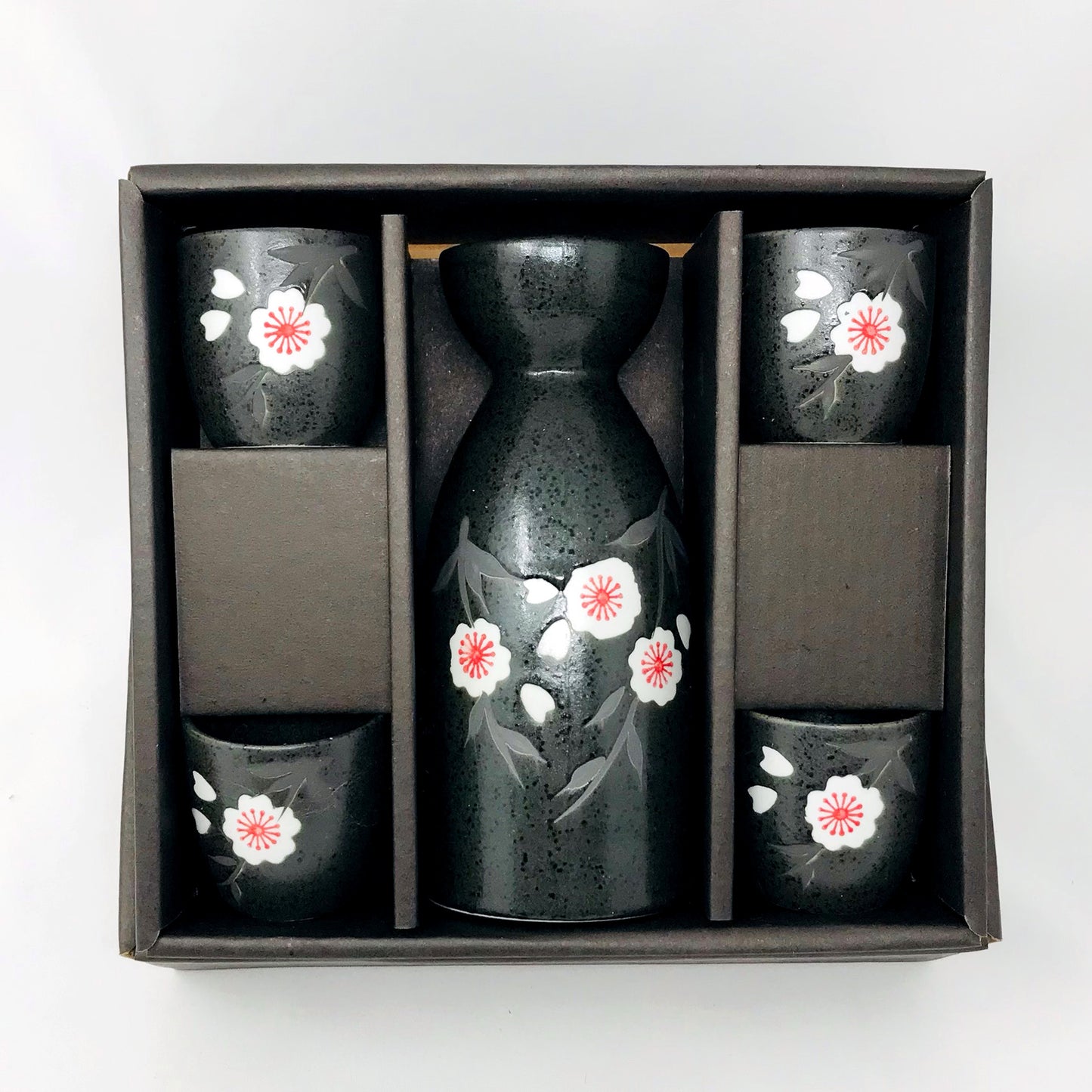 Sake Set 1:4 Sakura Black image 1