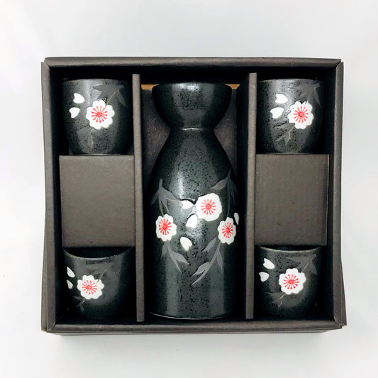 Sake Set 1:4 Sakura Black image 1