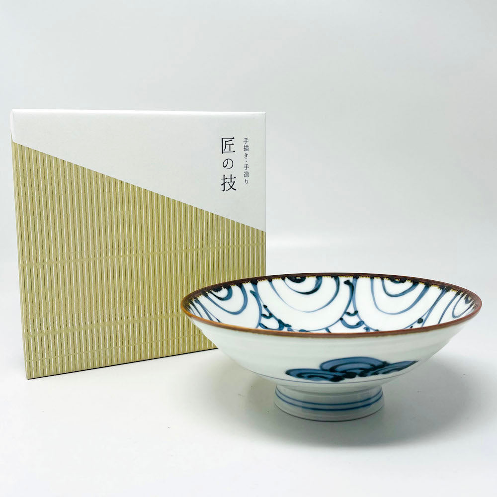 Arita Shallow Bowl Persian Blue (6"D) image 2