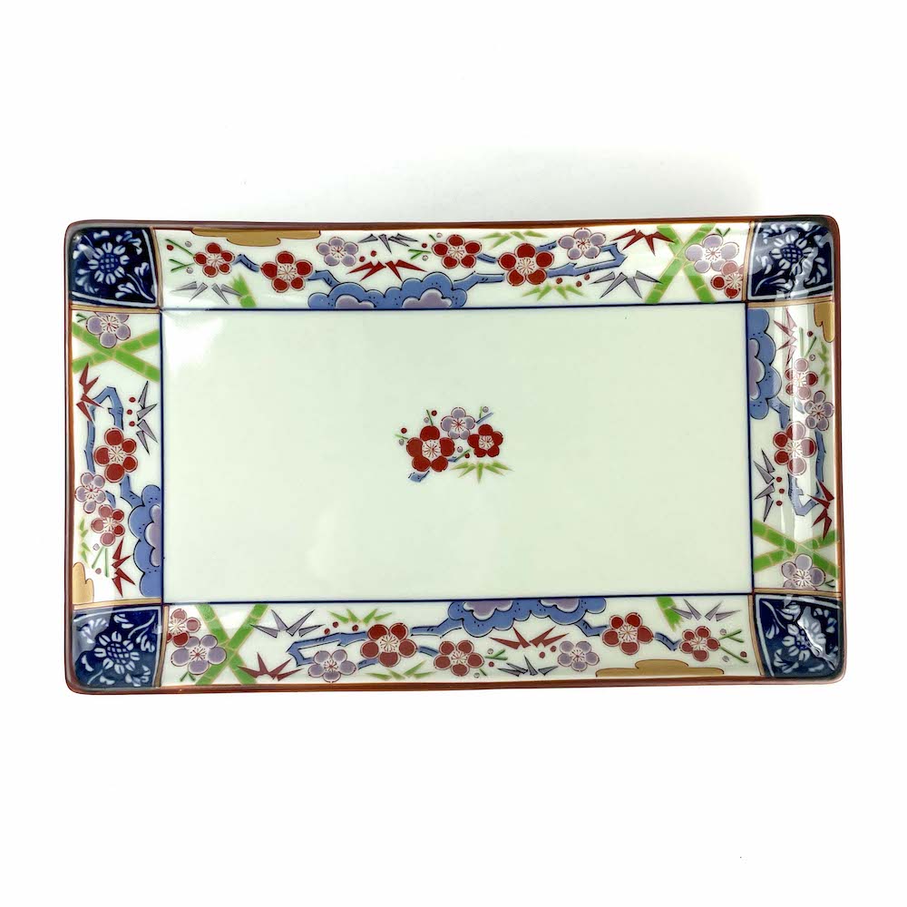 Arita Rec. Plate Shochikubai (9x5.5) image 0
