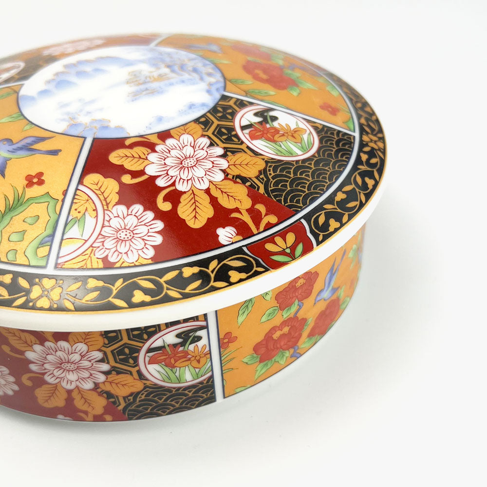 Mino-yaki Jubako 3-Tiered Box (5.5"D x 5.25"H) image 3