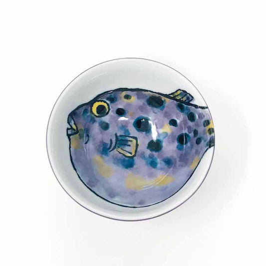 Rice Bowl Purple Fugu (4.5"D) image 0