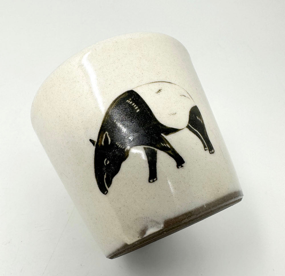 Cup Malayan Tapir (3.25"D x 2.75"H) by Takunobu Sawada image 3