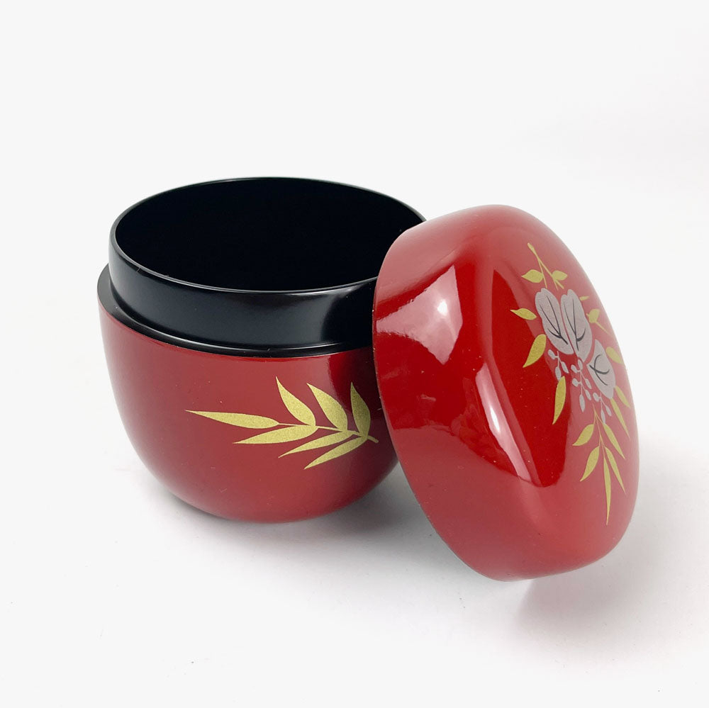 Natsume Tea Caddie Red Umemura (2.5"D) image 5