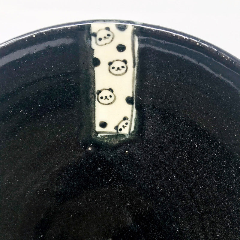Shallow Bowl Black Panda (6.25"D) by Naomi Watanabe image 3
