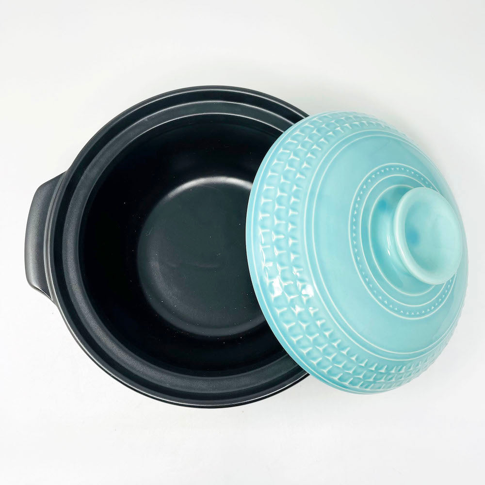 Donabe Cooking Pot Light Blue 9 go (11"D) image 3