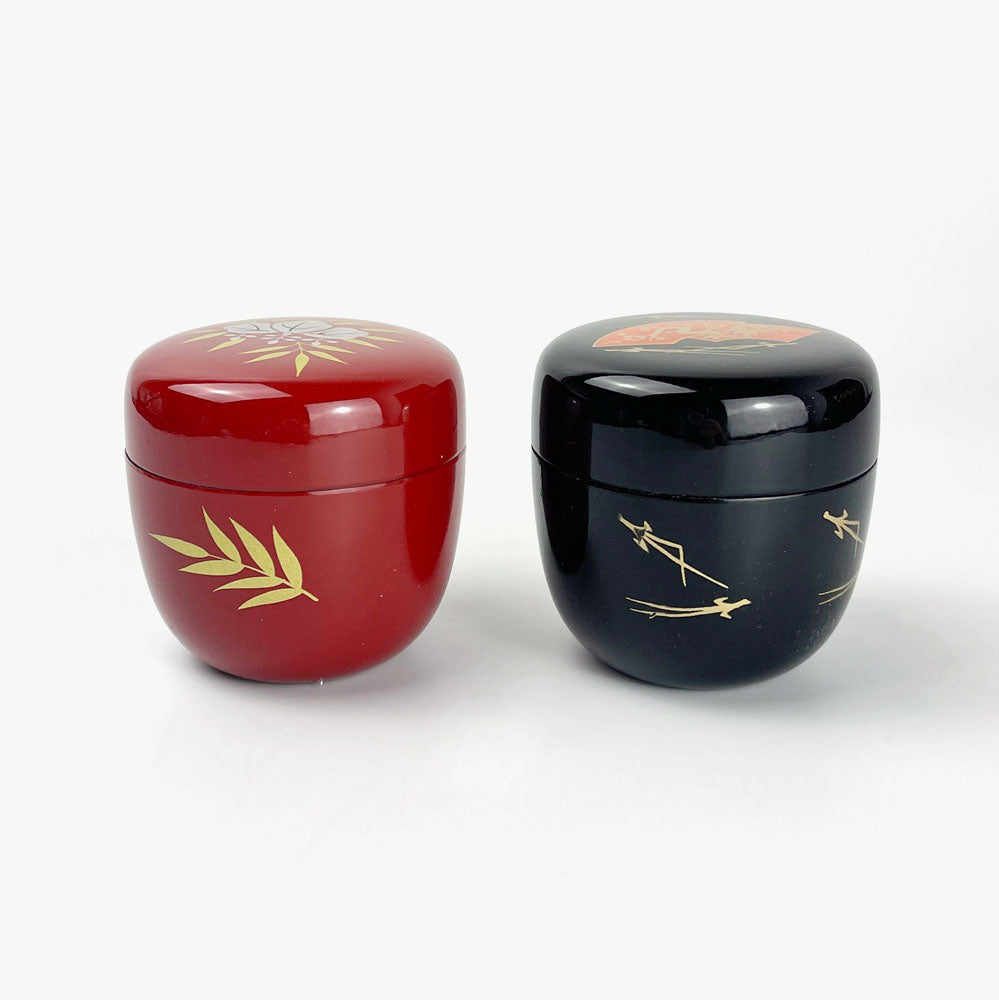 Natsume Tea Caddie Red Umemura (2.5"D) image 7
