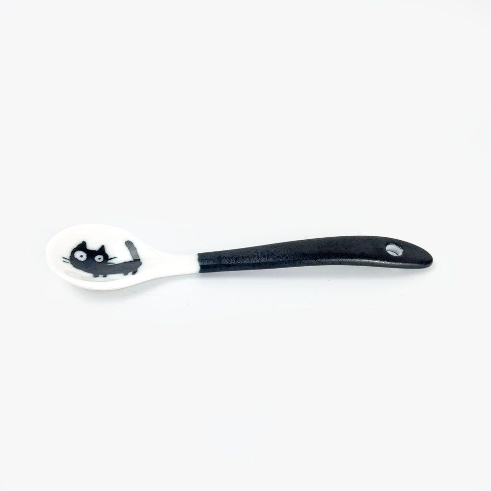 Tea Spoon Black Cat (4.5"L) image 0