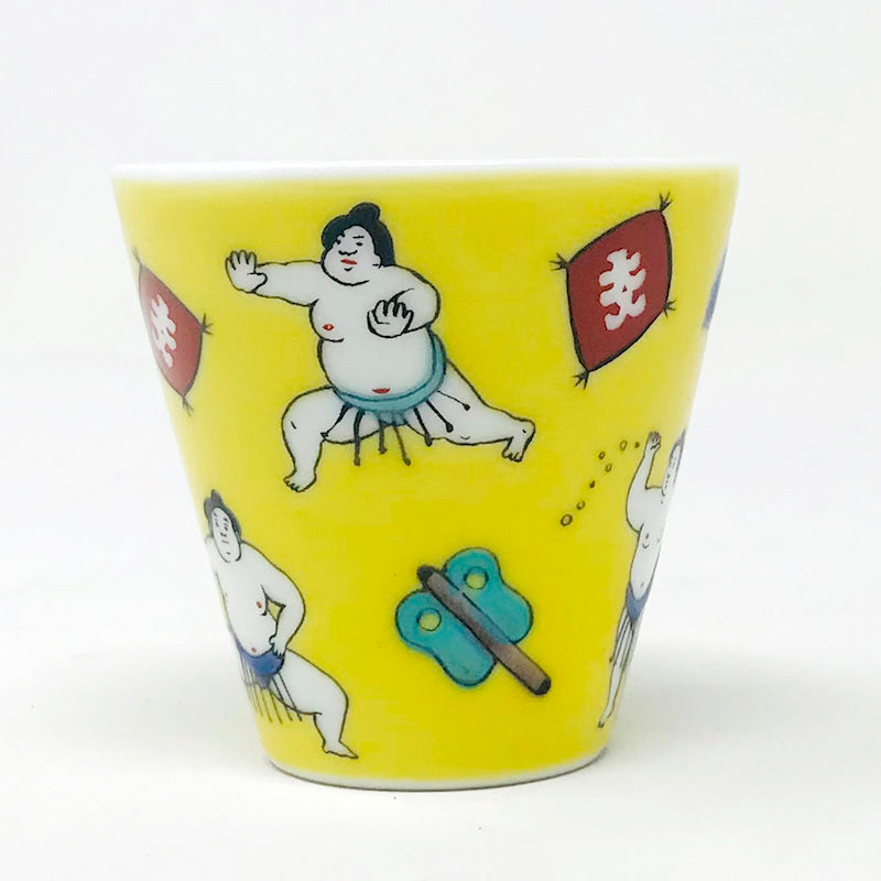 Kutani Sake Cup Sumo (1.5 fl.oz) image 5