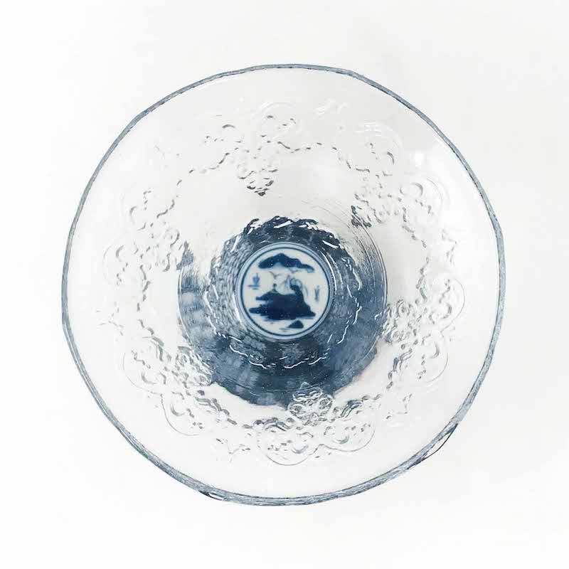 Glass Dessert Cup Blue (4.5"D) image 5