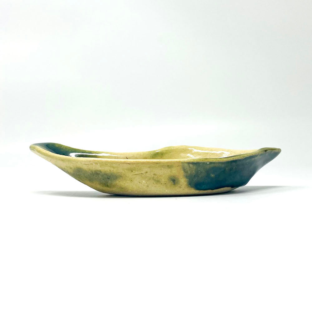 Oribe Kobachi Dish by Masayoshi Wakui (6.25"x2.5") image 2