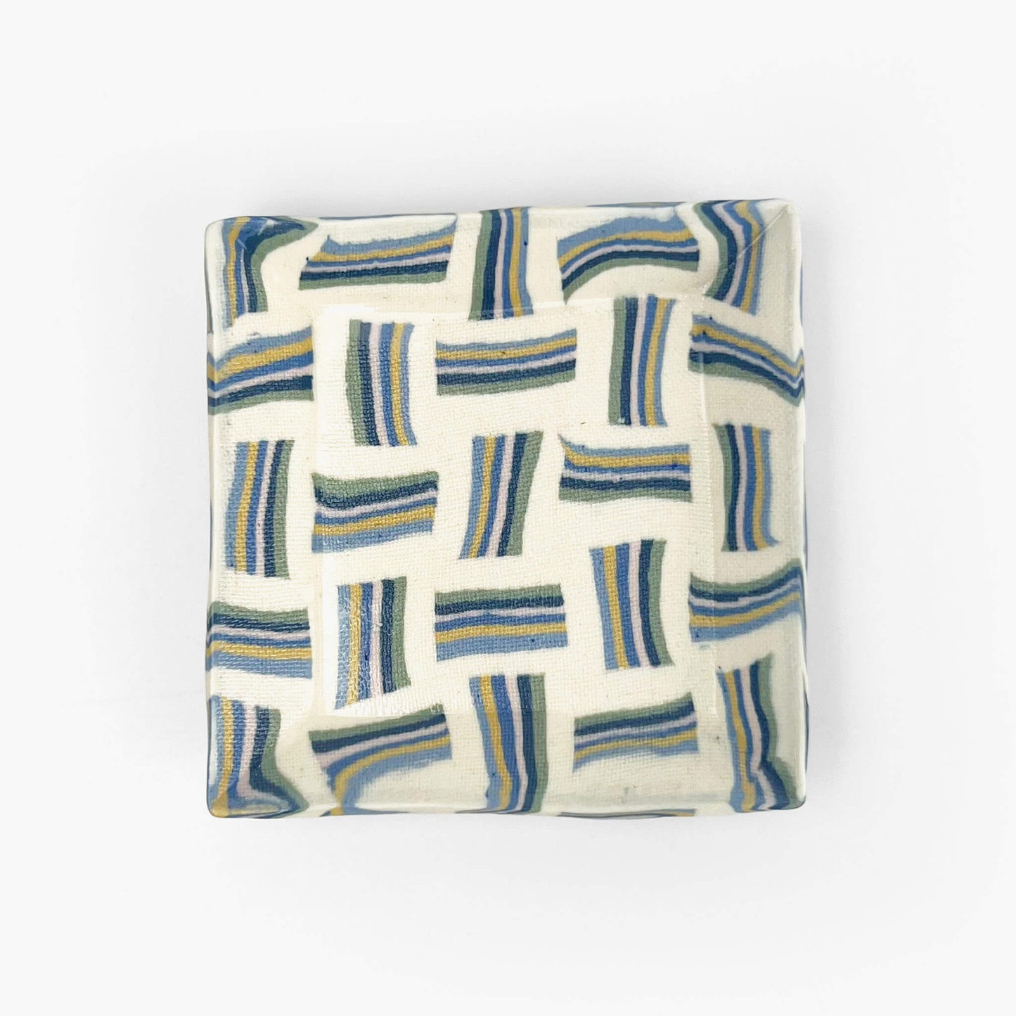 Sq. Dish Nerikomi Shimakoushi (2.75" x 2.75")