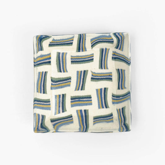 Sq. Dish Nerikomi Shimakoushi (2.75" x 2.75")