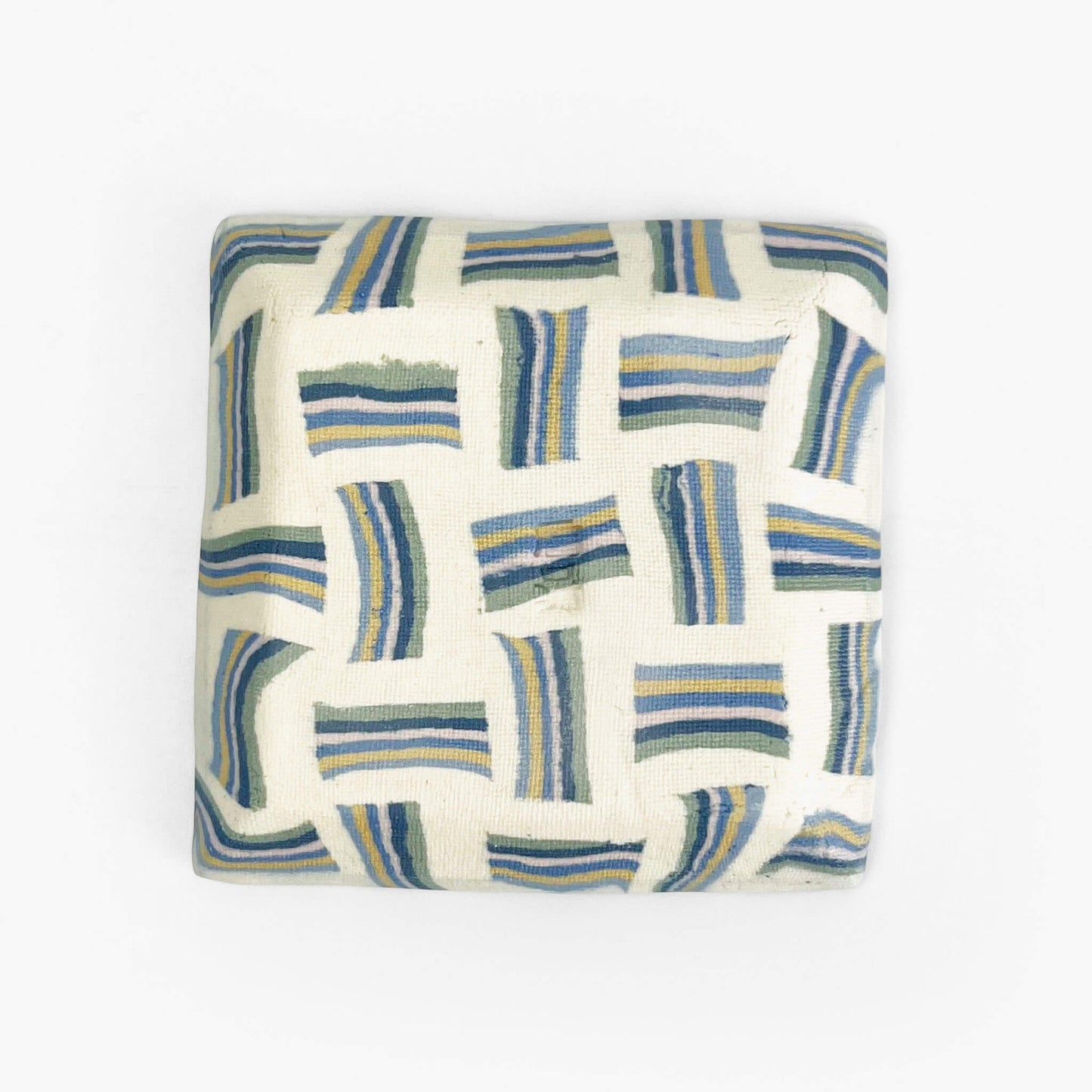 Sq. Dish Nerikomi Shimakoushi (2.75" x 2.75")