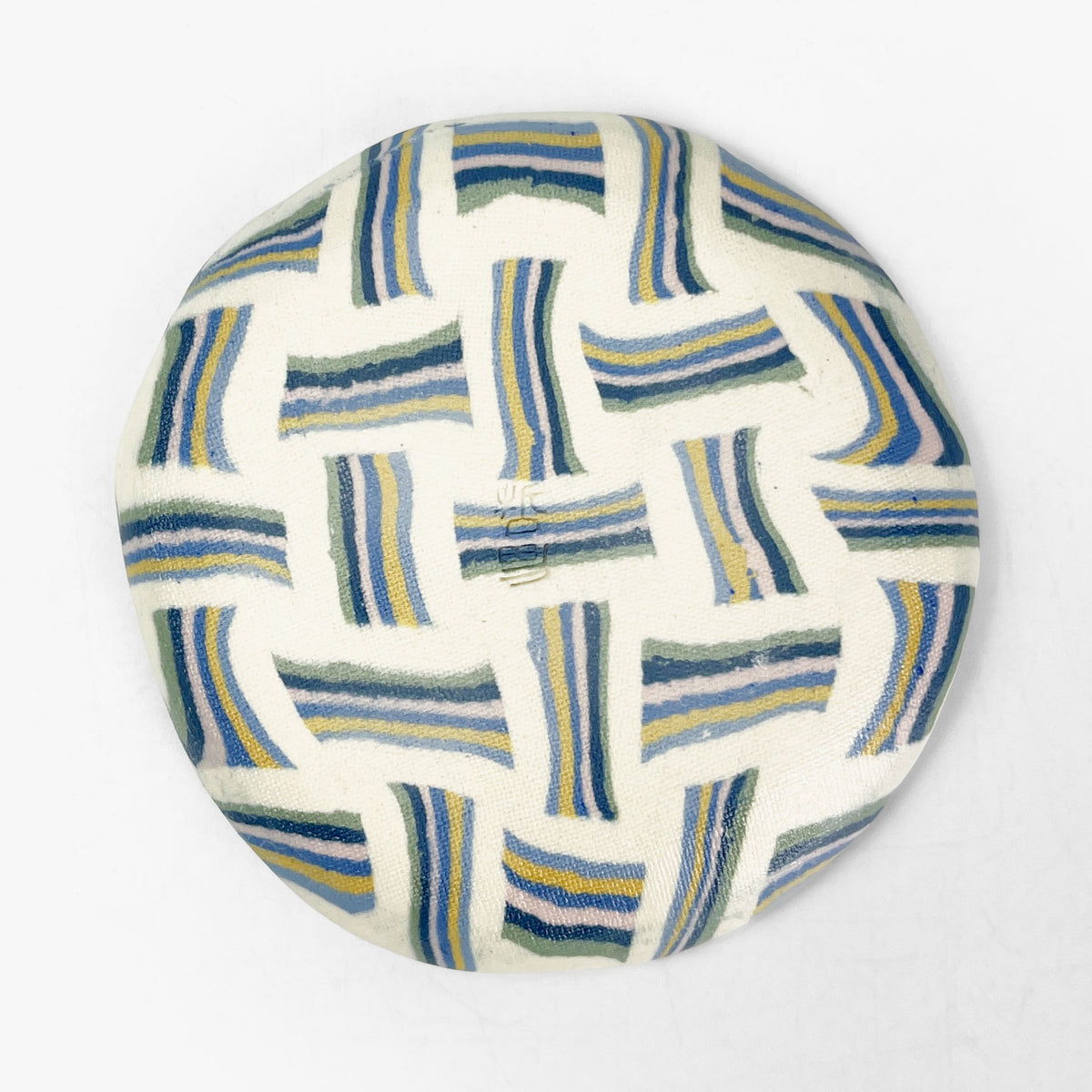 Small Dish Nerikomi Shimakoushi (3.25"D)