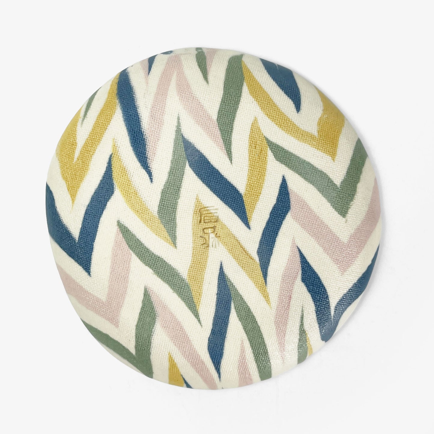 Small Dish Nerikomi Yagasuri (3.25"D)