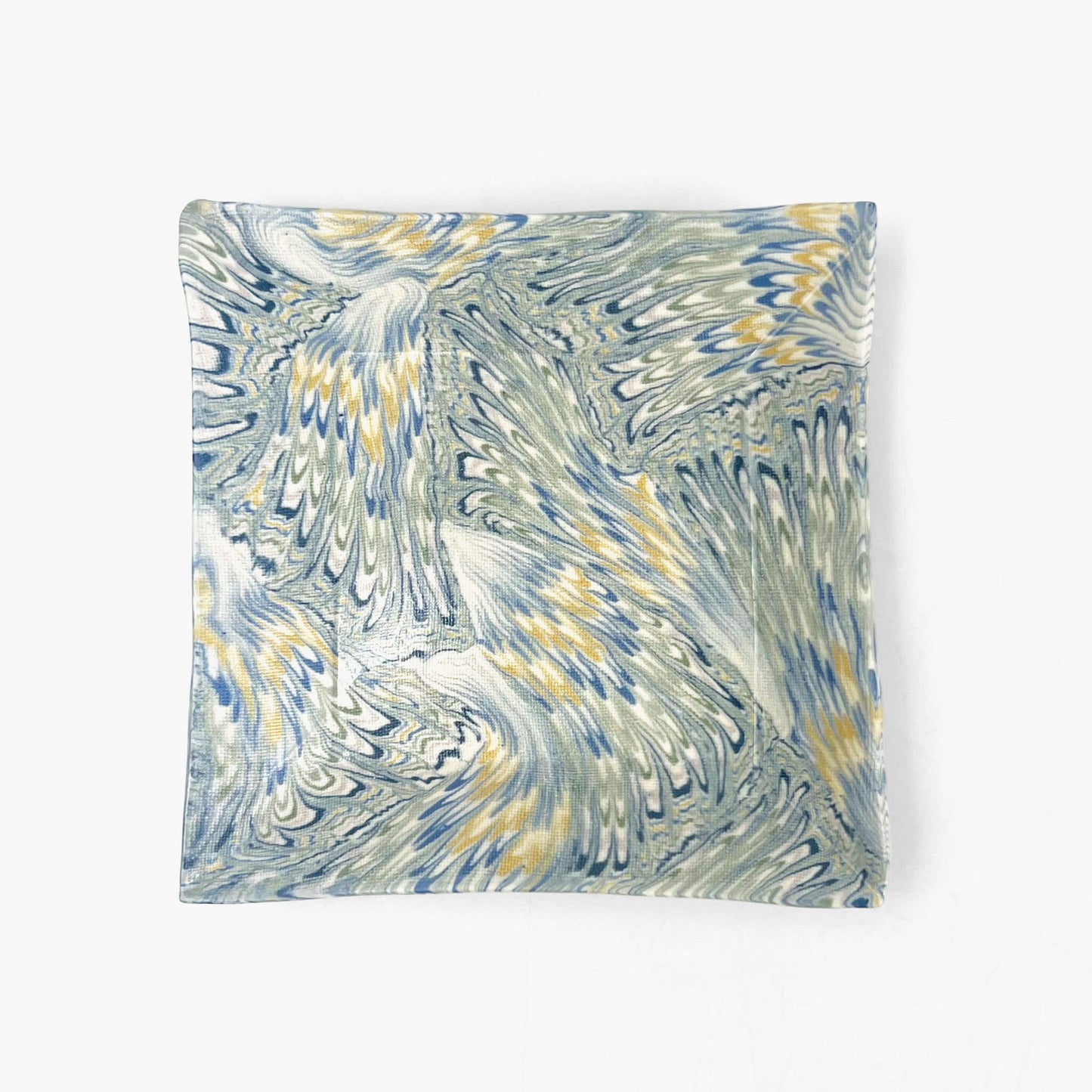 Sq. Plate Nerikomi Bird (4" x 4")