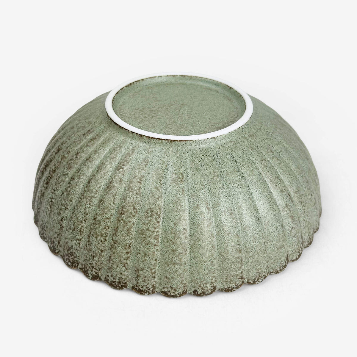 Bowl Green Kiku (6.75"D)