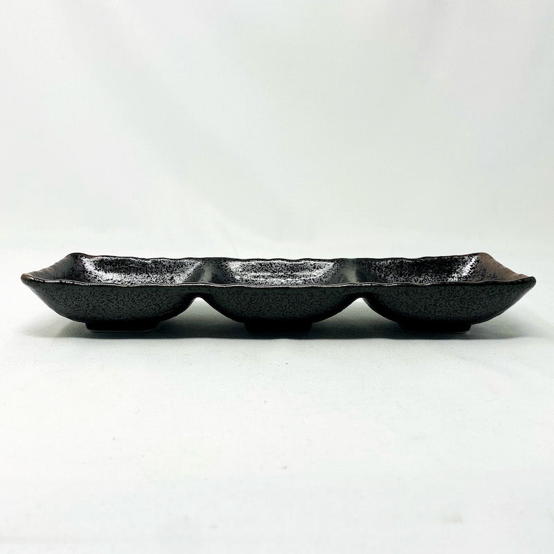 3DIV. Condiment Dish Black  (10.25"D) image 1