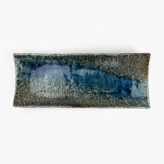 Rec. Plate Blue Hitoe (9.5" x 4")