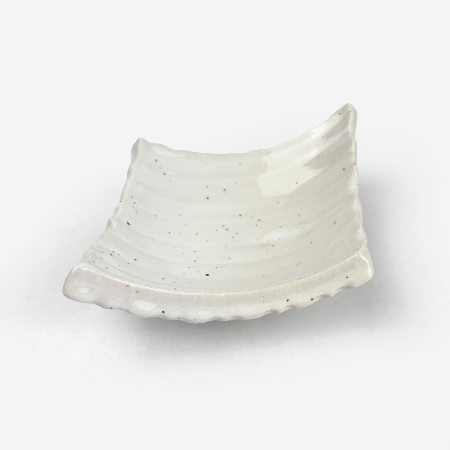 Footed Small Chinmi Dish Rhombus Kobiki (5.5"x4.25")