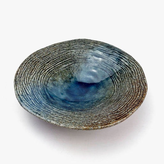 Shallow Bowl Blue Hitoe (6.75"D)
