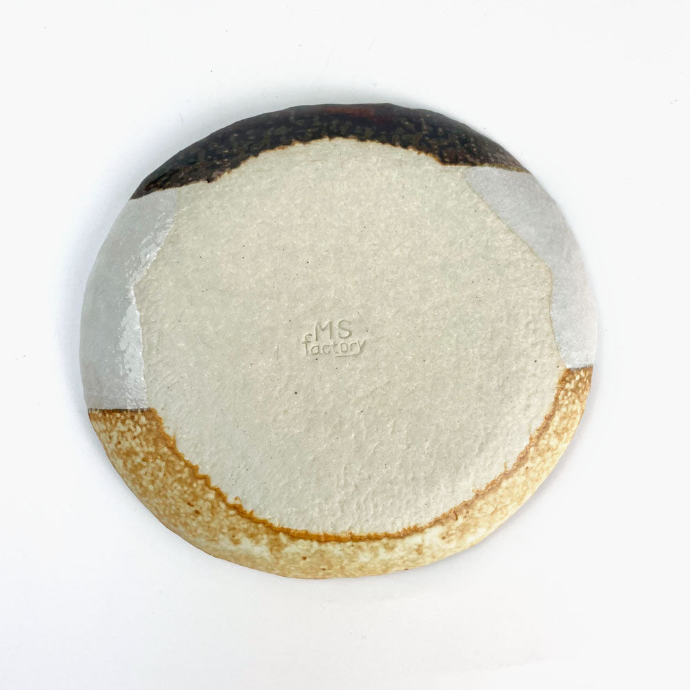 Oval Plate Tochi Ame Nuriwake (5.25"x5") image 3