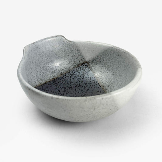 Tonsui Dish Shiro Nuriwake (5"D)