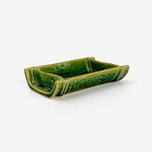 Sauce Dish Oribe Waritake (4.25" x 2.5")