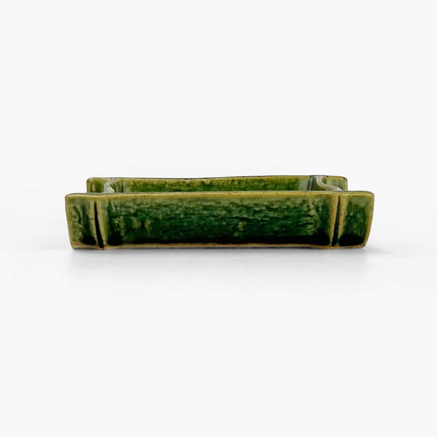 Sauce Dish Oribe Waritake (4.25" x 2.5")