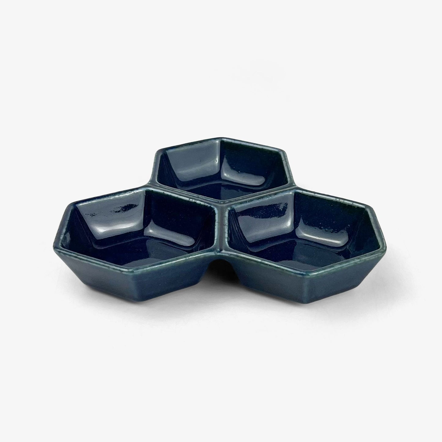 Div. Condiment Dish Ai Navy (5.5" x 4.5")