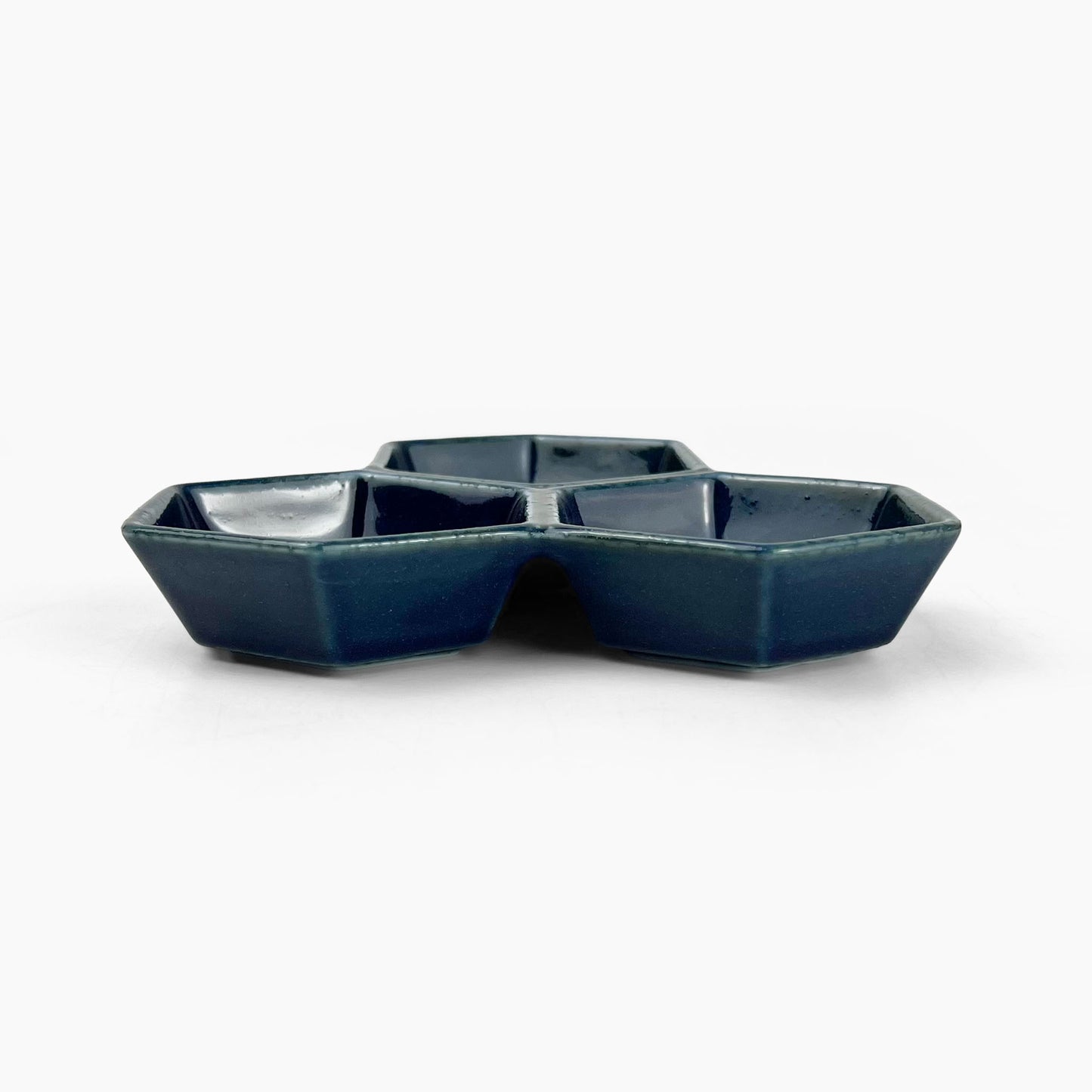 Div. Condiment Dish Ai Navy (5.5" x 4.5")