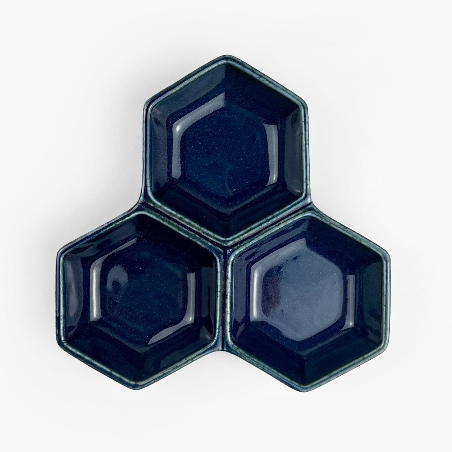 Div. Condiment Dish Ai Navy (5.5" x 4.5")