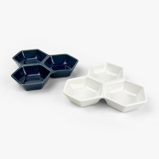 Div. Condiment Dish Ai Navy (5.5" x 4.5")