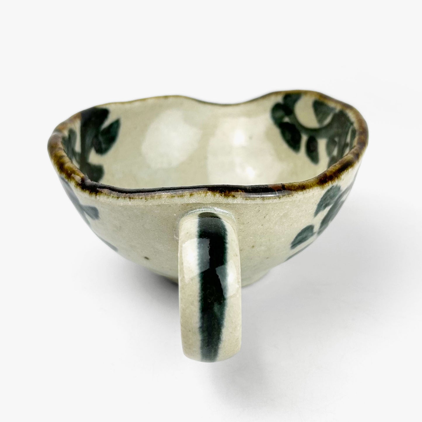 Bowl w/handle Some Karakusa (5.25" x 4.5")