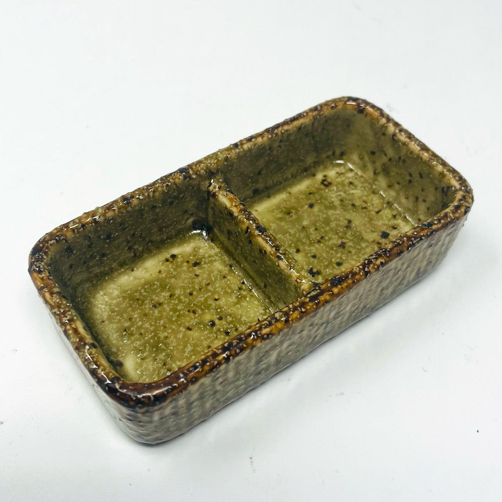 Condiment 2 Div. Dish Moss Green (4.25"D) image 6