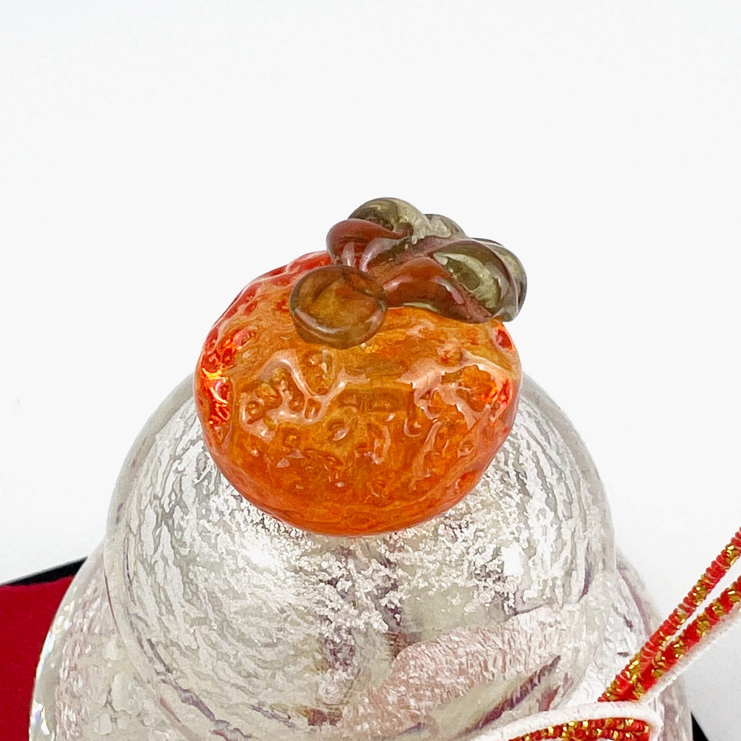 Glass Kagami Mochi Silver Small