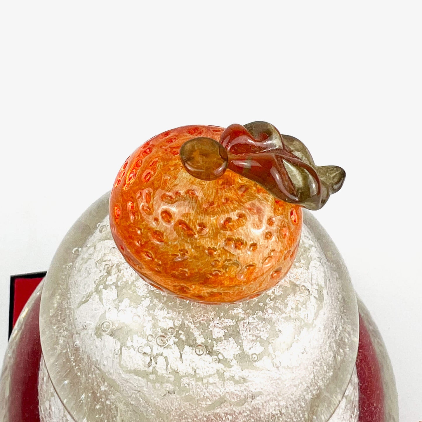Glass Kagami Mochi Silver Large