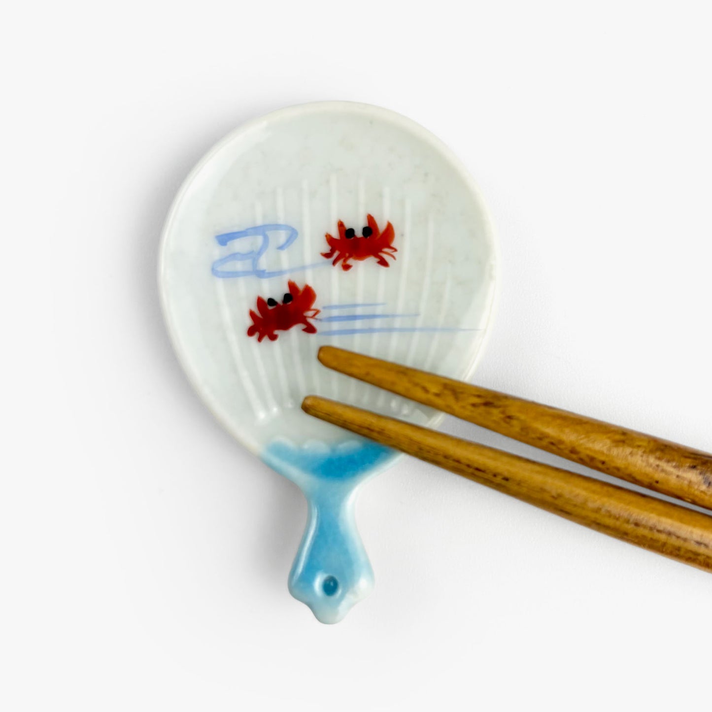 Chopstick Rest Uchiwa Crab (1.25" x 2")