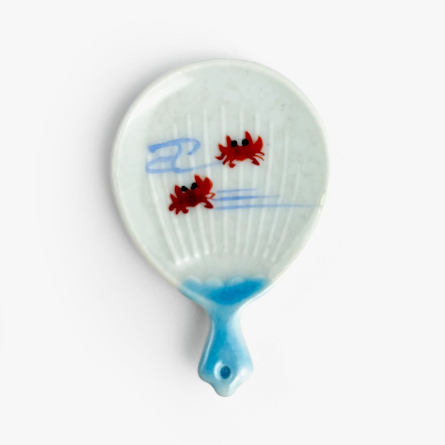 Chopstick Rest Uchiwa Crab (1.25" x 2")